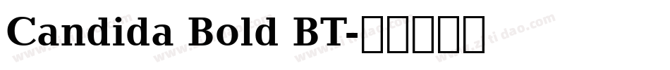 Candida Bold BT字体转换